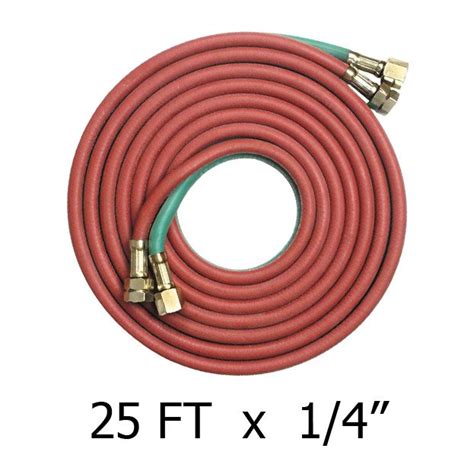 25 Ft X 1 4 In Grade T Twin Torch Hose Eddie S Welding Equipment