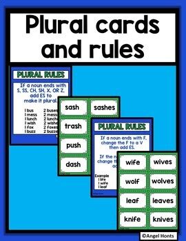 Plural Noun Games and Sorts by Angel Honts-Learn and Teach by the Beach