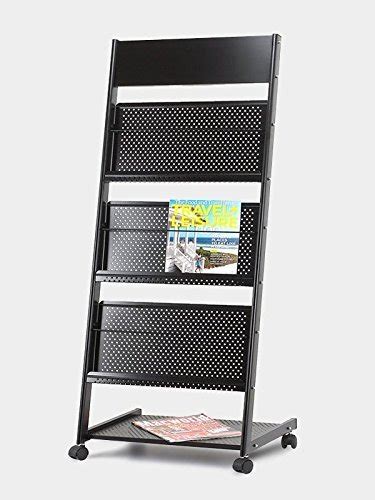 Lepose Alloy Steel Brochure Stand Metalic Black Amazon In Home