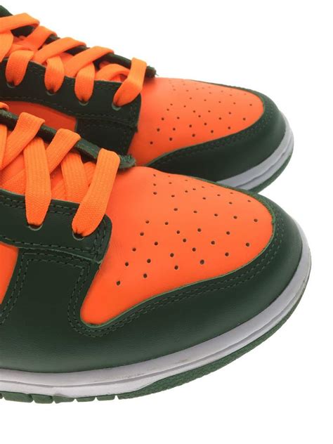 NIKE ナイキ DUNK LOW RETRO GORGE GREEN AND TOTAL ORANGE DD1391 300 中古