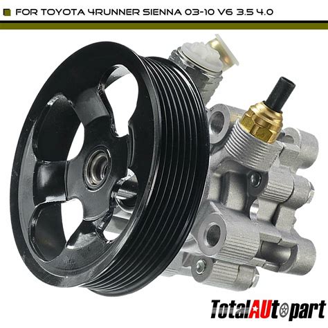 Power Steering Pump W Pulley For Toyota 4Runner Sienna 03 10 V6 3 5 4 0