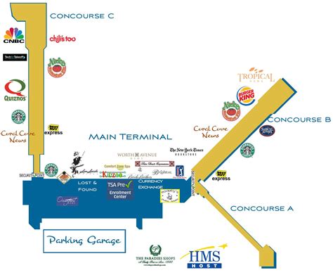 Map Of Palm Beach International Airport | Beach Map