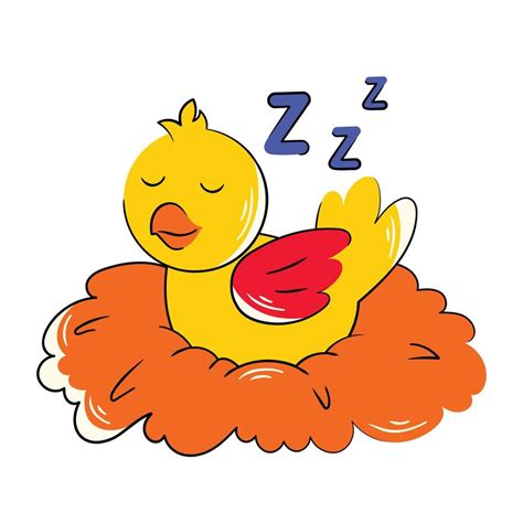 Trendy Sleeping Bird 19871827 Vector Art at Vecteezy