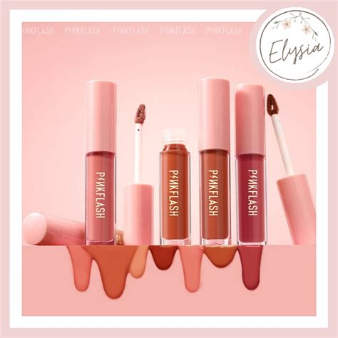 Jual Termurah Pinkflash Lasting Matte Lip Cream Lipcream Pink