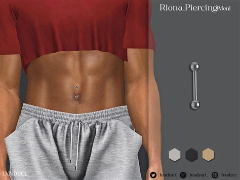 The Sims Resource - Riona Piercing for men