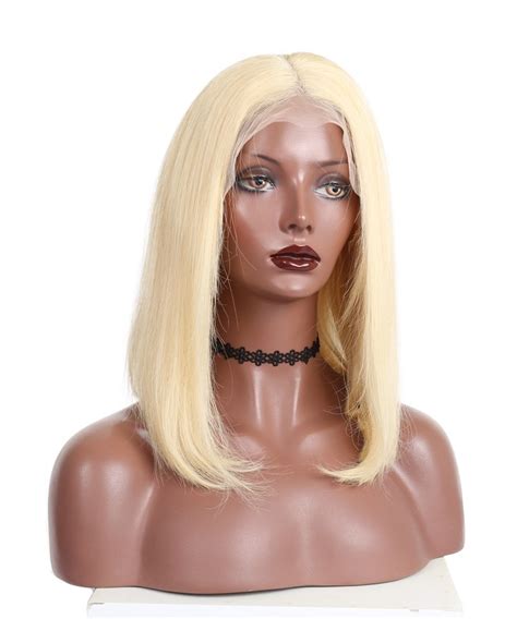 Kim Kardashian Blonde 613 Color Straight Wig Lace Front Human Hair