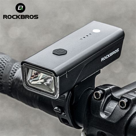 Local DeliveryROCKBROS Bicycle Front Light Waterproof Type C Charging