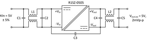 Very Low Noise Filter For Isolated Dc Dc Converters Recom