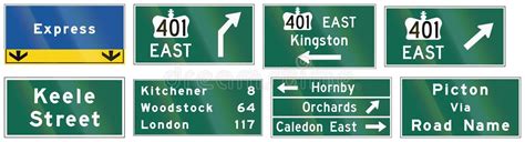 Ontario Road Signs Stock Illustrations – 69 Ontario Road Signs Stock ...