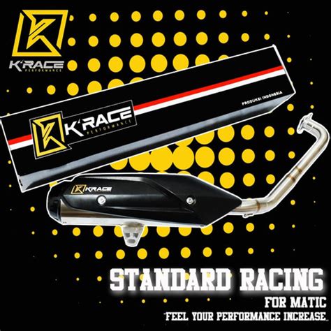 Jual Knalpot Krace New Nmax New Aerox Pnp Standard Racing Full System