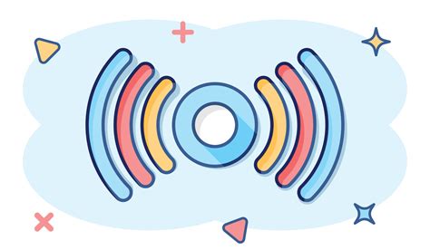 Icono Del Sensor De Movimiento En Estilo C Mico Pictograma De