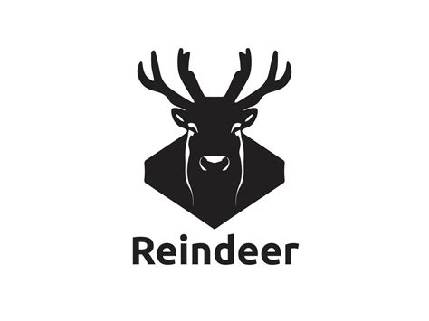 Reindeer logo design vector template. Deer logo design icon 38830613 ...