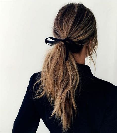 Elegant Party Ponytail with Ribbon Bow