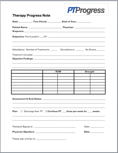 Counseling Progress Notes Template Parahyena