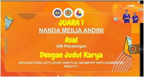 Kembangkan Teknologi Augmented Reality Nanda Meilia Raih Juara 1 Lomba