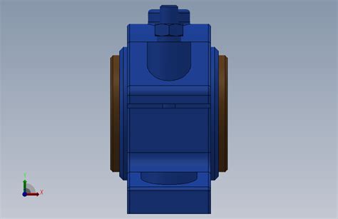 对开式二螺柱正滑动轴承 H2060 SOLIDWORKS 2018 模型图纸下载 懒石网