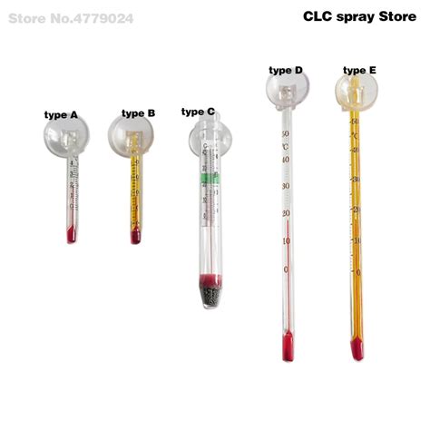 5 type Thermometer Submersible Aquarium Thermometer for water Temperature Measurement ...