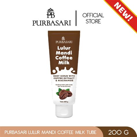 Jual Purbasari Lulur Mandi Coffee Milk Gr Kulit Kering Scrub Tubuh