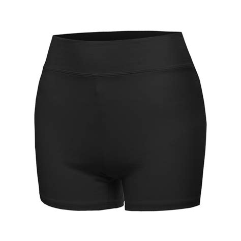 A2y Women S Basic Solid Premium Cotton High Rise Bike Shorts Black 1xl