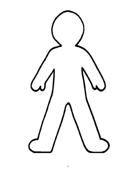 printable person outline 1