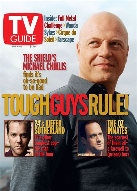 The Shield, Michael Chiklis; Inset: Kiefer Sutherland, Christopher ...