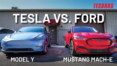 Tesla Model Y Vs Ford Mustang Mach E The Basics TESBROS YouTube