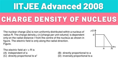 Paragraph Question Variable Density Of Nuclear Charge Iitjee