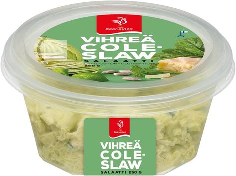 Saarioinen Vihreä coleslaw salaatti 250 g S kaupat ruoan verkkokauppa