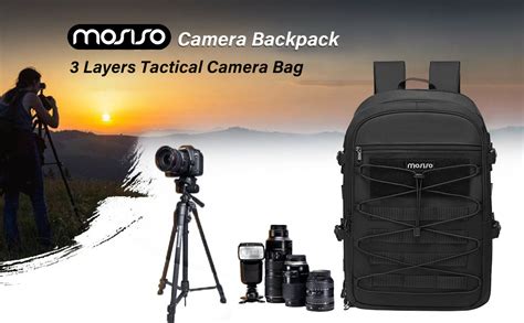 Mosiso Camera Backpack Dslr Slr Mirrorless Photography Layers