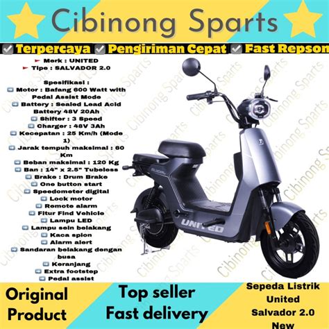 Jual Sepeda Listrik Motor Listrik Electric Bike E Bike United Salvador