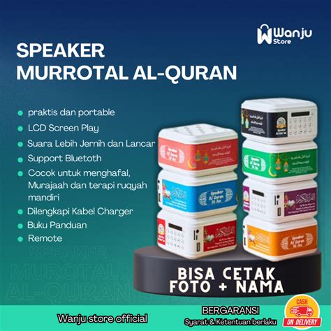 Jual Speaker Murottal Alquran 30 Juz Anak Bluetooth Chip 16 Gb Bisa