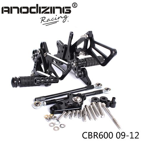 Full Cnc Aluminum Motorcycle Adjustable Rearsets Rear Sets Foot Pegs