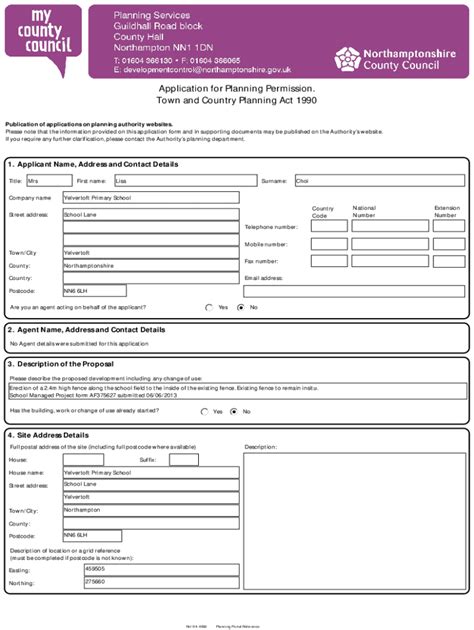 Fillable Online Northamptonshire Gov Of A Fax Email