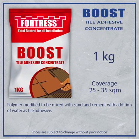 BOOST TILE ADHESIVE / 1KG Coverage 15 sqm - GT Stone Works Shop