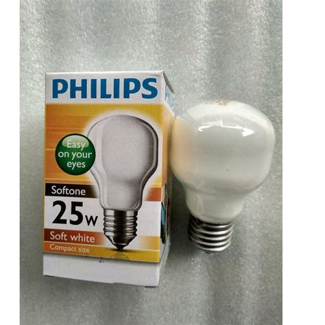 Jual Sudah READY Bohlam Lampu Pijar Softone Philips 25W Warna Kuning