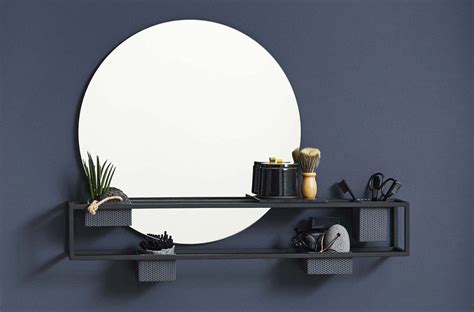 22 Idées Déco De Miroir Avec Rangement Ou Étagère encequiconcerne