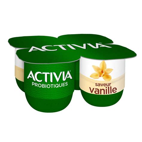 Livraison à domicile Activia Yaourt vanille bifidus 4x125g