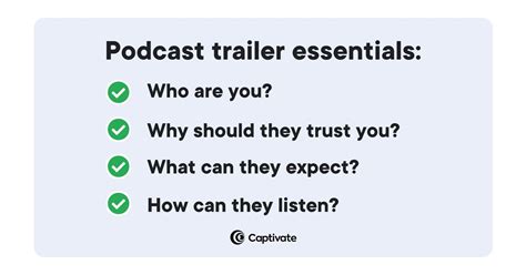 How To Make A Podcast Trailer Our Foolproof Format Captivate