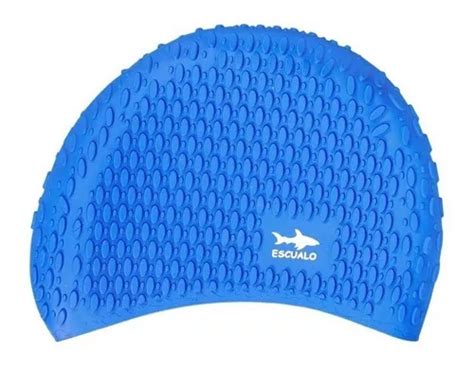 Gorra Natacion Adulto Modelo Bubble Azul Escualo Diseño de la tela