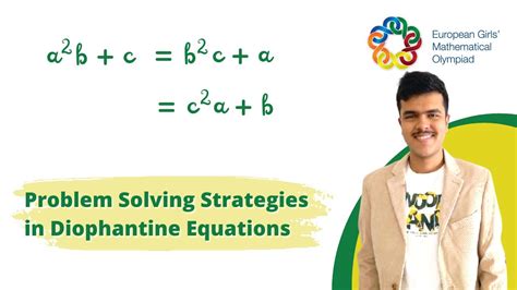 Problem Solving Strategies In Diophantine Equations Egmo Problem