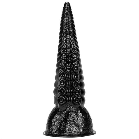 14 Inch Large Tentacle Leg Dildo Black Octopus Squid Anal Plug