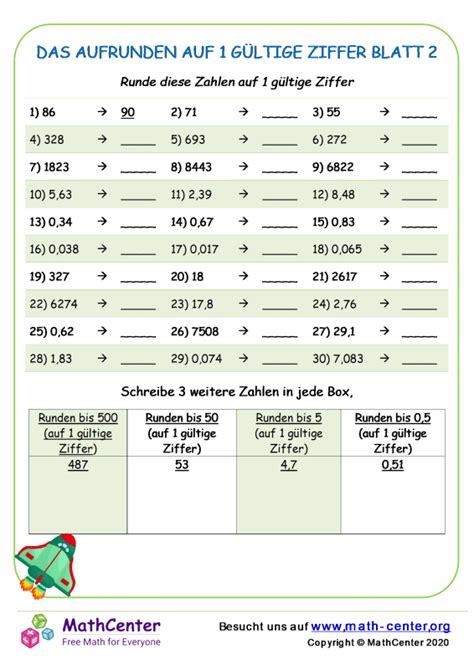 F Nfte Klasse Arbeitsbl Tter Mehrstellige Zahlen Math Center