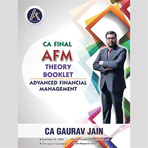 CA Final AFM Theory Booklet Coloured New Course May Nov 2025 By CA