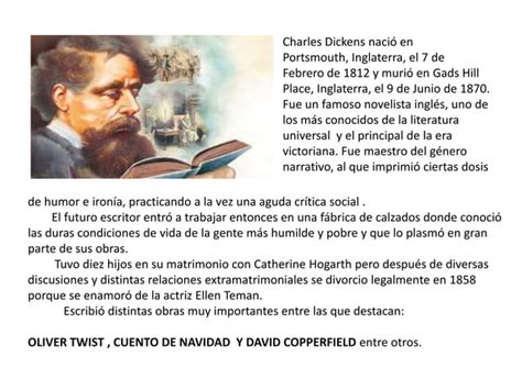 Biografía de Charles Dickens PPT