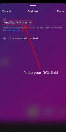 How To Add Ngl Link On Instagram Social Media