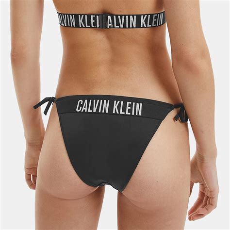 Calvin Klein Side Tie Cheeky Women S Bikini Bottoms Black Kw Kw Beh