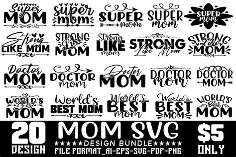 Mom Svg Designs Bundle Graphic By Ardesignstore · Creative Fabrica