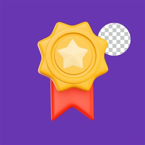 Premium Psd Achievement Badge D Icon