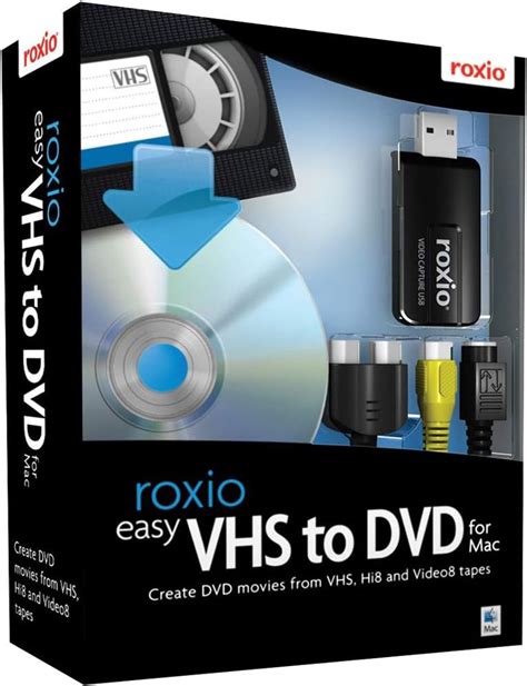 Amazon Roxio Easy Vhs To Dvd For Mac Vhs Hi V Video To Dvd