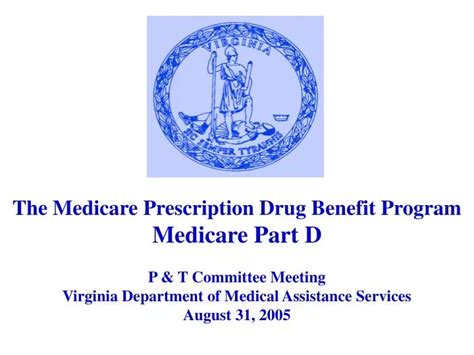 Ppt The Medicare Prescription Drug Benefit Program Medicare Part D P